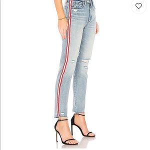Blank NYC jeans with red stripes on side